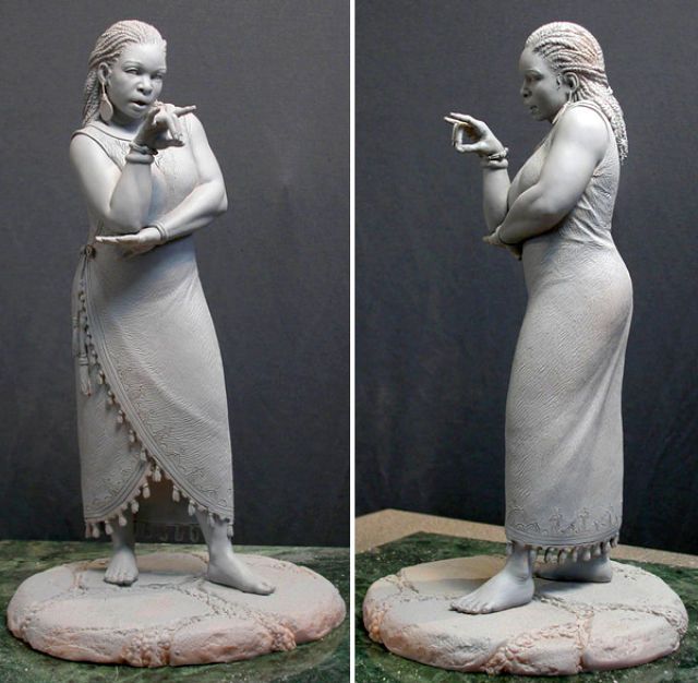 640x626 By Mark Newman Sculpture Amp Maquette African - Mark Newman Painting