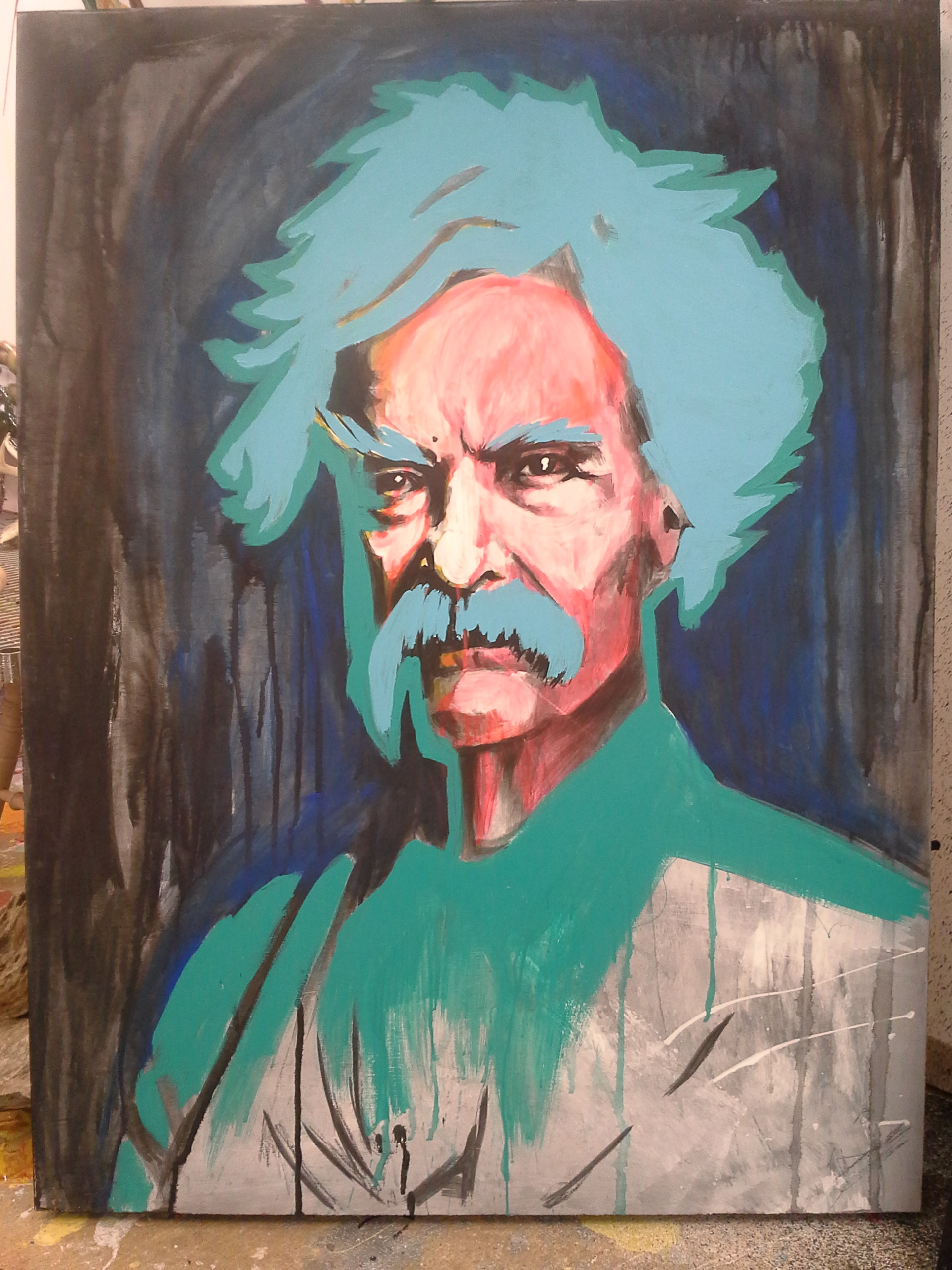 1920x2560 Mark Twain Series Zack Smithey - Mark Twain Painting