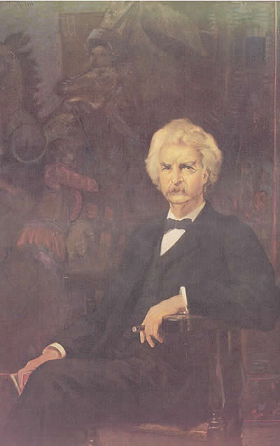 400x637 S. J. Woolf Portraits Of Mark Twain - Mark Twain Painting