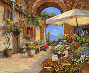 300x245 Market Paintings Fine Art America - Market Painting