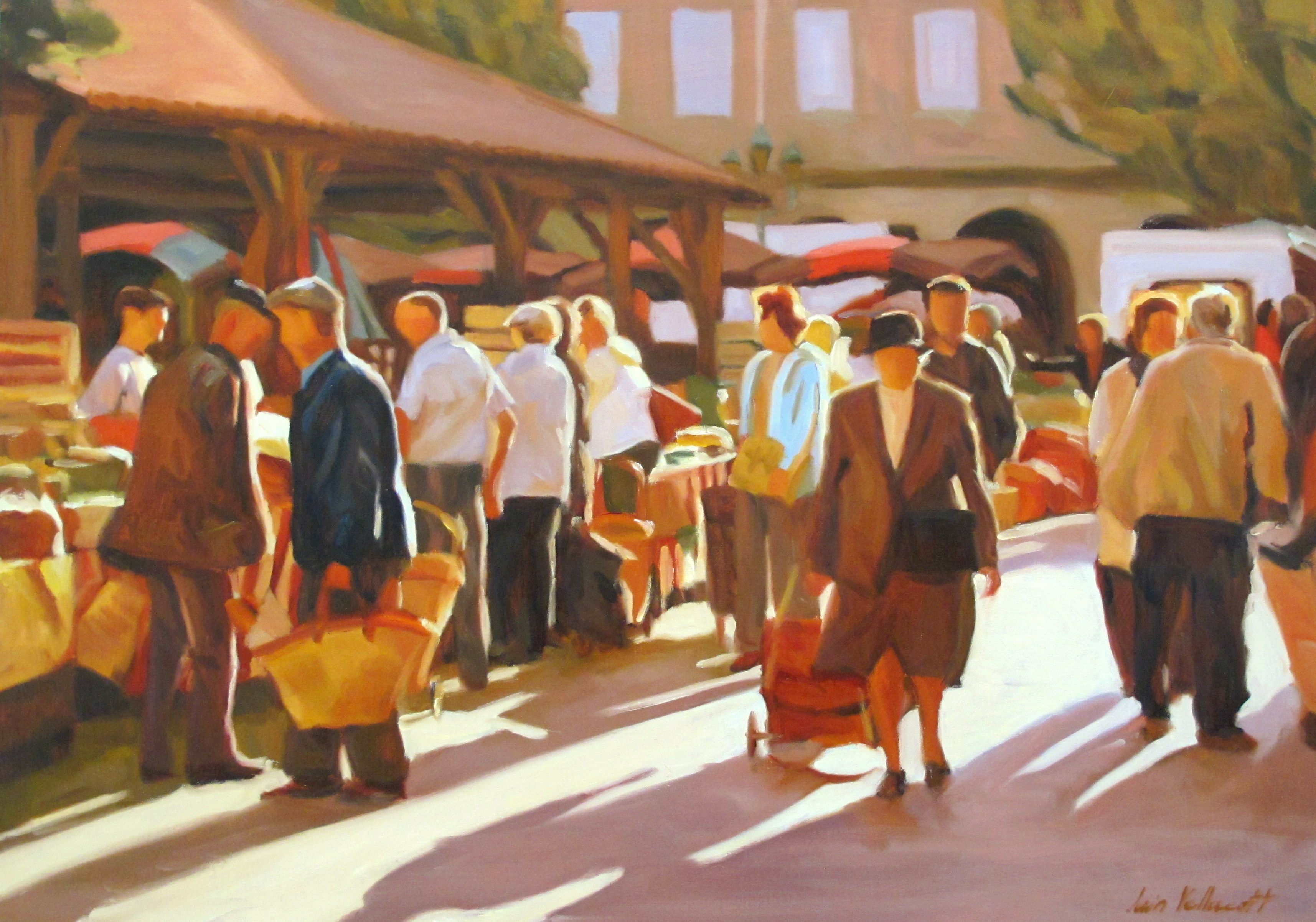 3430x2404 New Paintings For Madam Maury's Christmas Window Painting Inoils - Market Painting