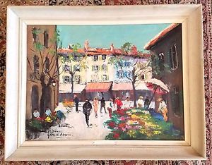 300x234 Marketplace Grasse France Fine Oil Painting On Canvas By Marc - Marketplace Painting