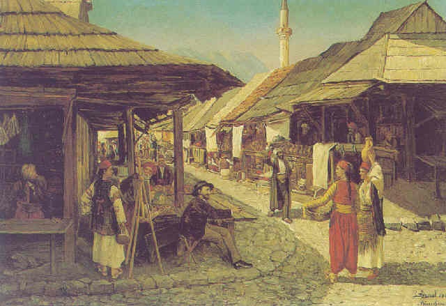 640x439 Painting In The Marketplace By Daniel Israel On Artnet - Marketplace Painting