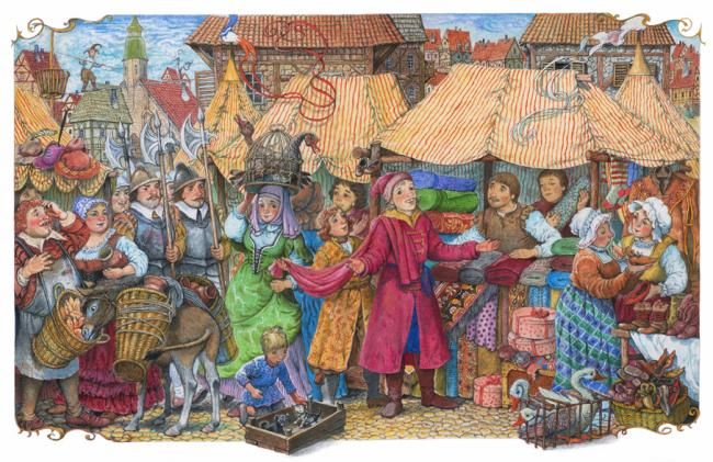 650x421 Russian Fairy Tale.marketplace. (Kamolla) - Marketplace Painting