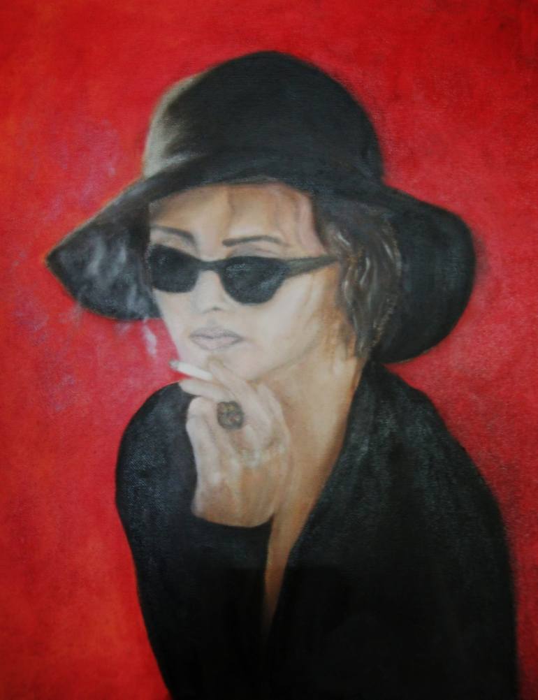 770x1002 Saatchi Art Marla Singer Painting By Dilek Cinar - Marla Singer Painting