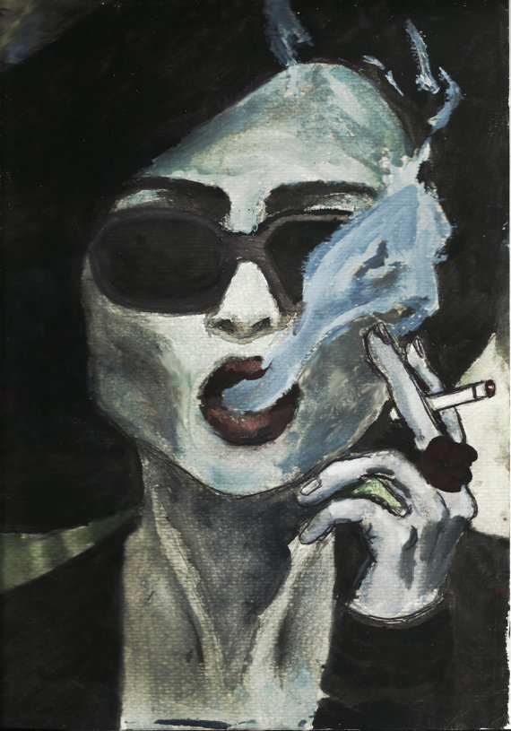 570x815 Fight Club Photo Print Marla Singer Helena Bonham Carter - Marla Singer Painting