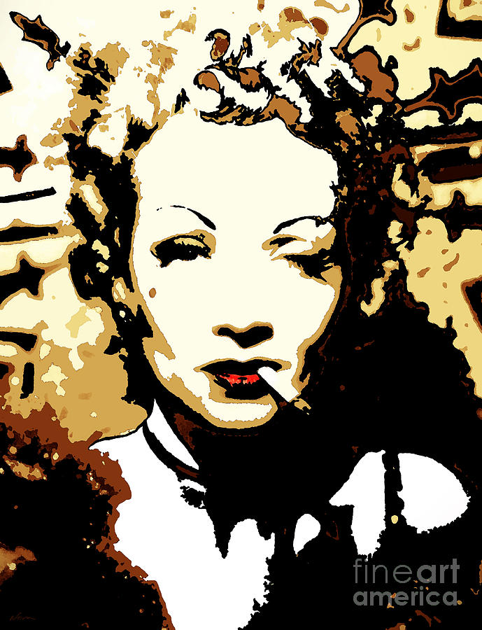 689x900 Marlene Dietrich Painting By Deena Athans - Marlene Dietrich Painting