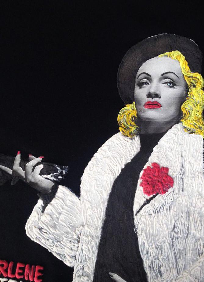 Marlene Dietrich Painting at PaintingValley.com | Explore collection of ...