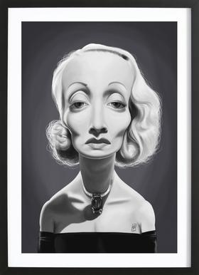 280x386 Marlene Dietrich As Premium Poster By Rob Snow Creative Juniqe - Marlene Dietrich Painting