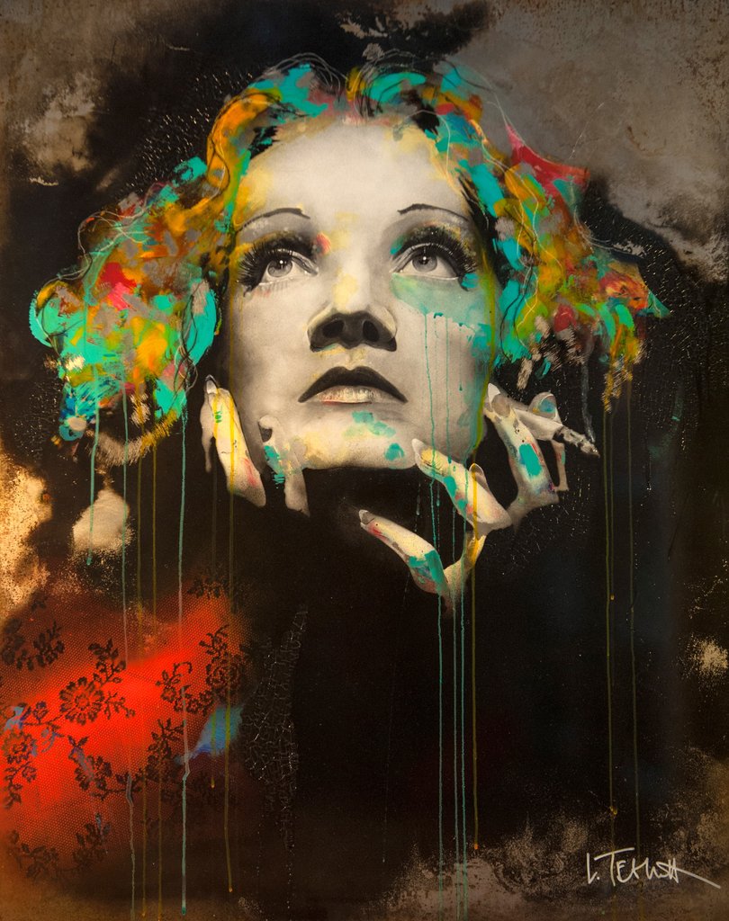 Marlene Dietrich Painting at PaintingValley.com | Explore collection of ...