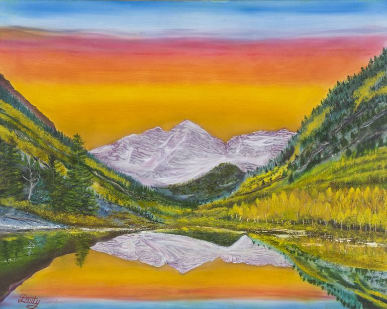 Maroon Bells Painting At Explore Collection Of