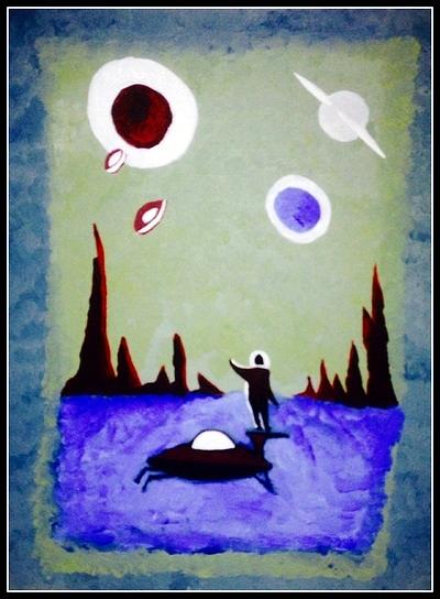400x544 Marooned Painting By Juli Clarke - Marooned Painting