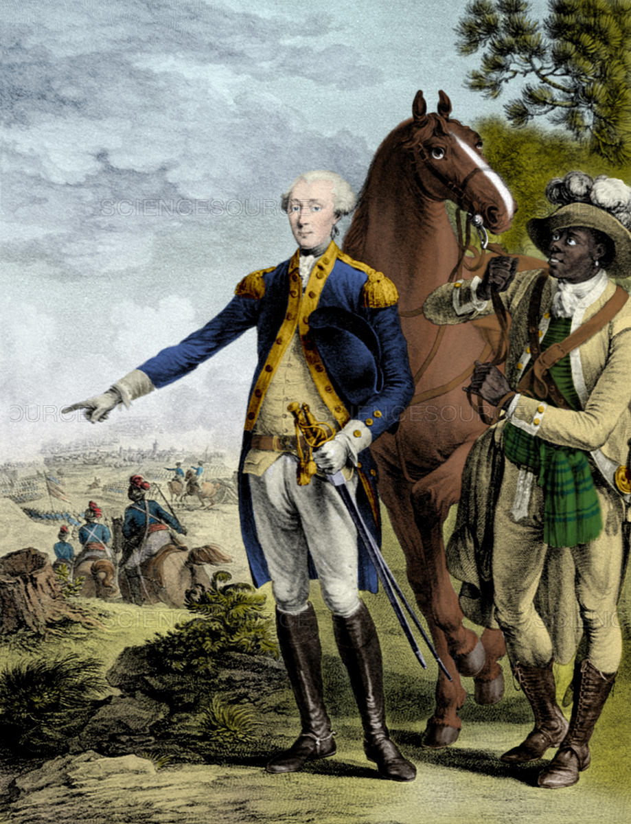 919x1200 Science Source - Marquis De Lafayette Painting