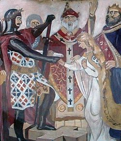 250x290 Aoife Macmurrough (1145 1188) - Marriage Of Strongbow And Aoife Painting