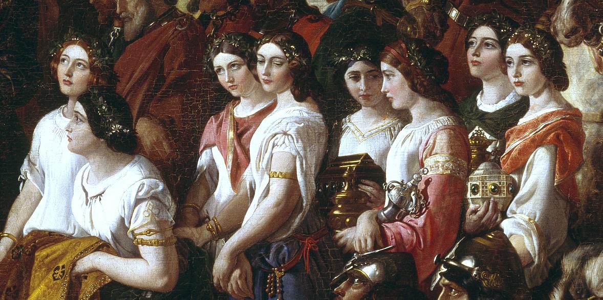 1178x587 The Marriage Of Strongbow And Aoife - Marriage Of Strongbow And Aoife Painting