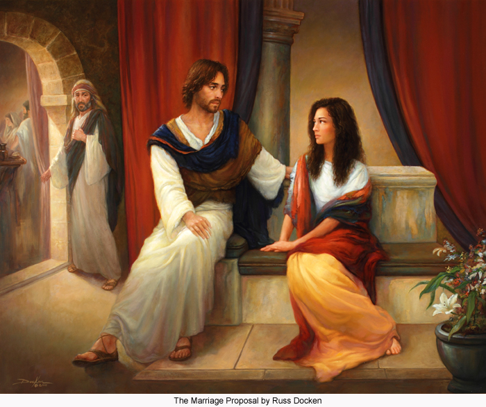 700x586 The Marriage Proposal - Marriage Painting