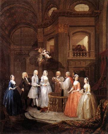 363x450 The Marriage Of Stephen Beckinghamnd Mary Cox Painting, - Marriage Painting