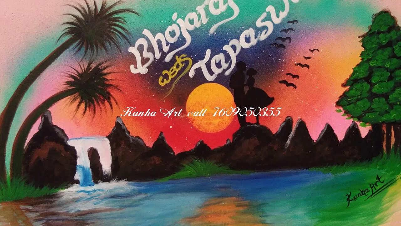 1280x720 Wall Painting Marriage Art Call 7609050355 - Marriage Painting