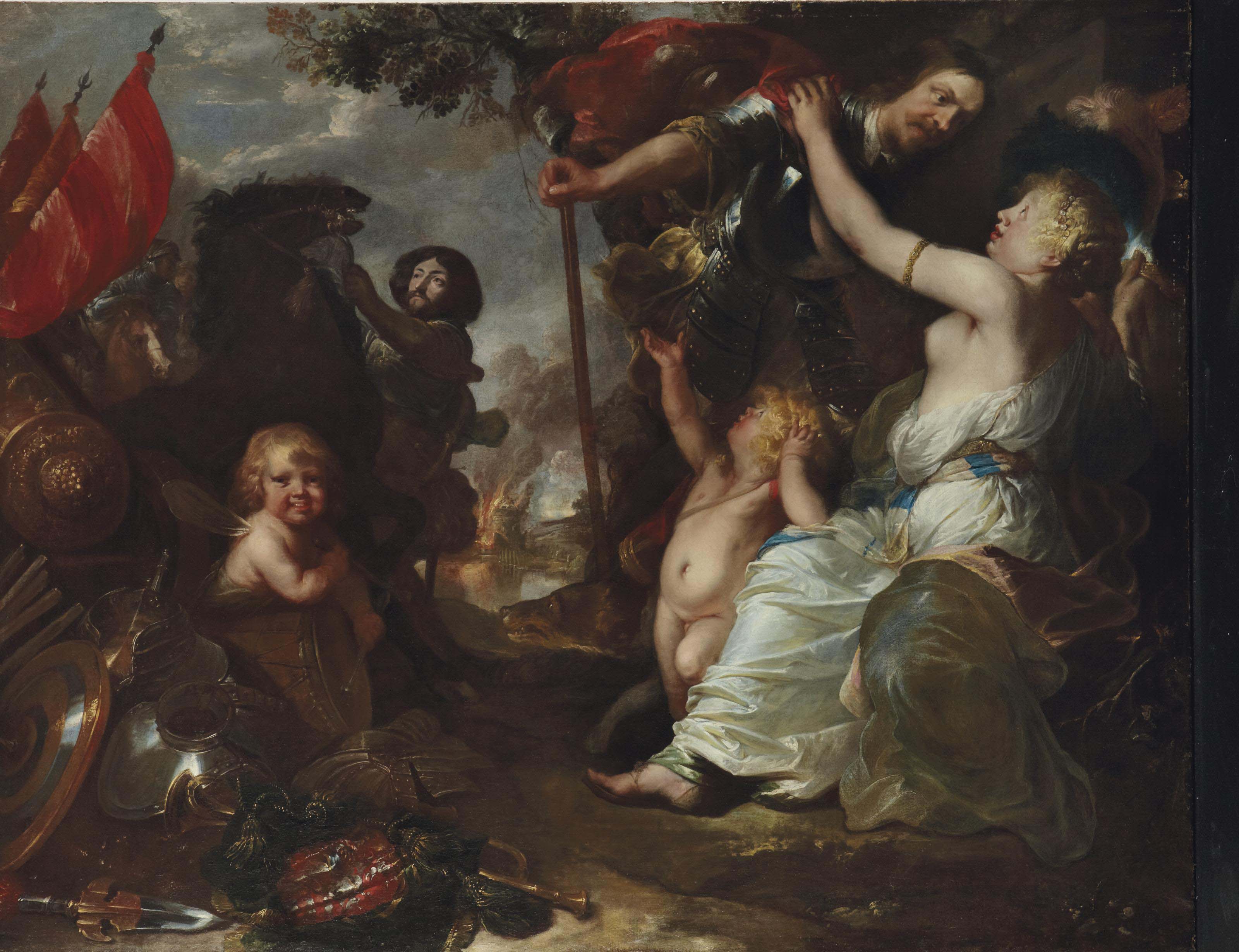Mars And Venus Allegory Of Peace Painting