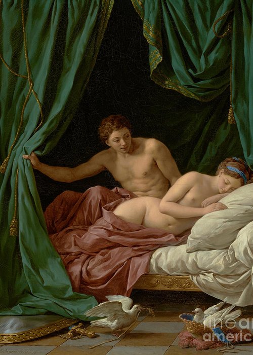 500x700 Mars And Venus, Allegory Of Peace, 1770 Greeting Card For Sale By - Mars And Venus Allegory Of Peace Painting