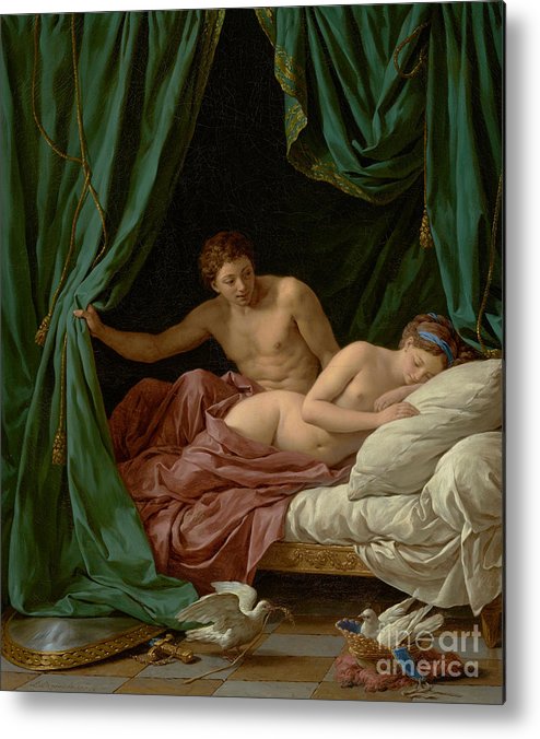 494x676 Mars And Venus, Allegory Of Peace, 1770 Metal Print By Louis Jean - Mars And Venus Allegory Of Peace Painting