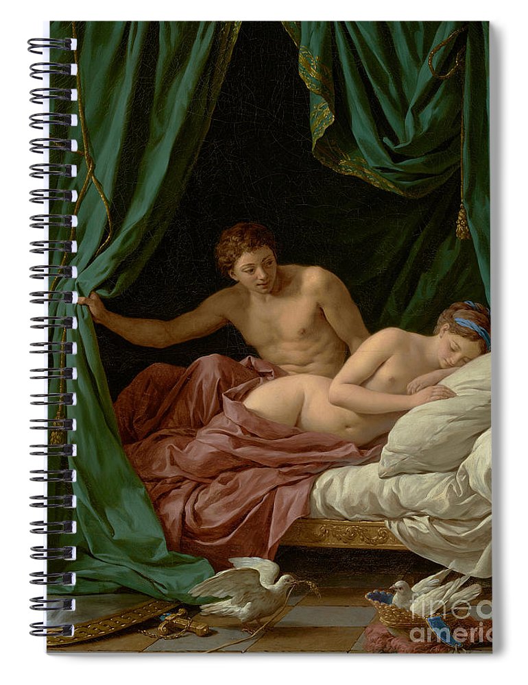 770x1000 Mars And Venus, Allegory Of Peace, 1770 Spiral Notebook For Sale - Mars And Venus Allegory Of Peace Painting