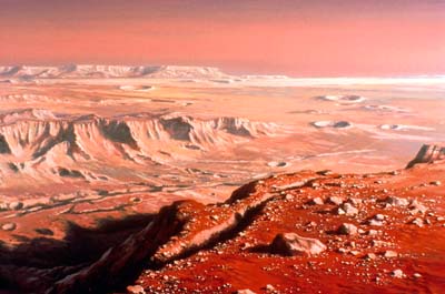 400x265 Ludek Pesek Space Artist Ludek Pesek Mars Paintings Noel Cramer - Mars Painting