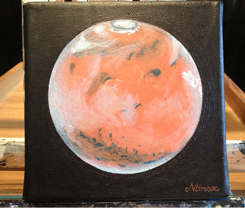 500x425 Nitrozac Paintings Mars Sold! - Mars Painting