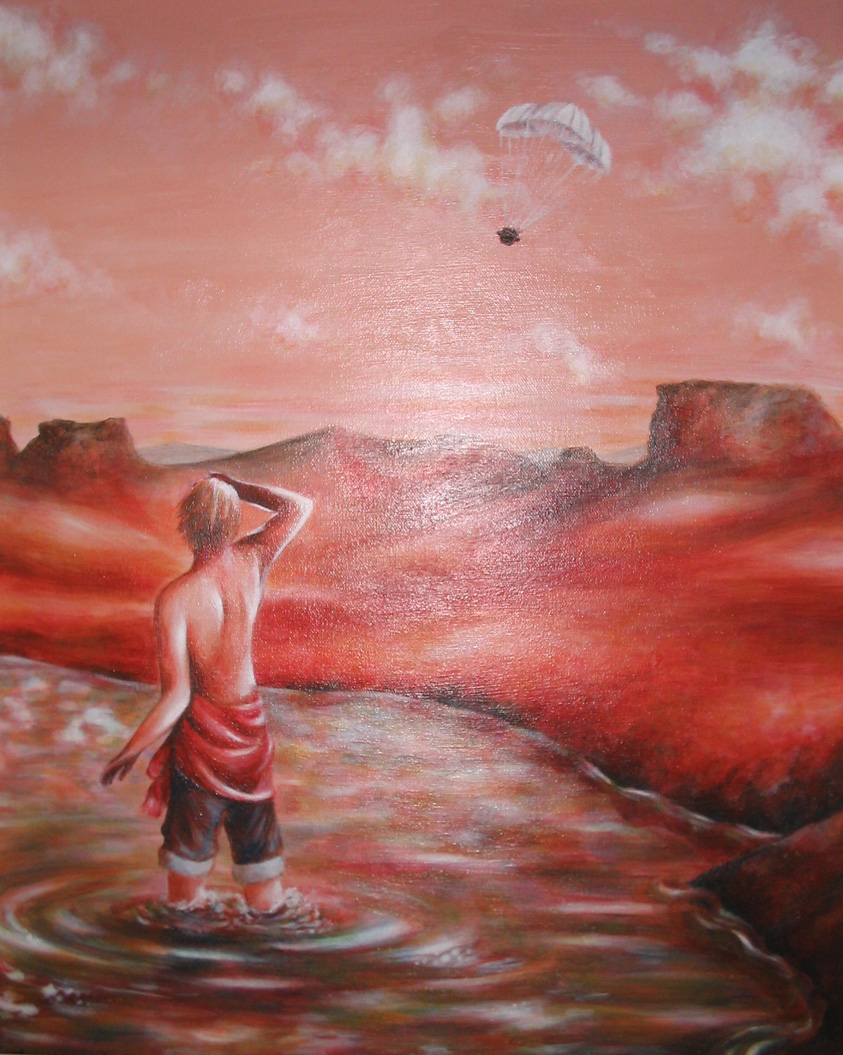 843x1055 Original Drawings And Paintings - Mars Painting