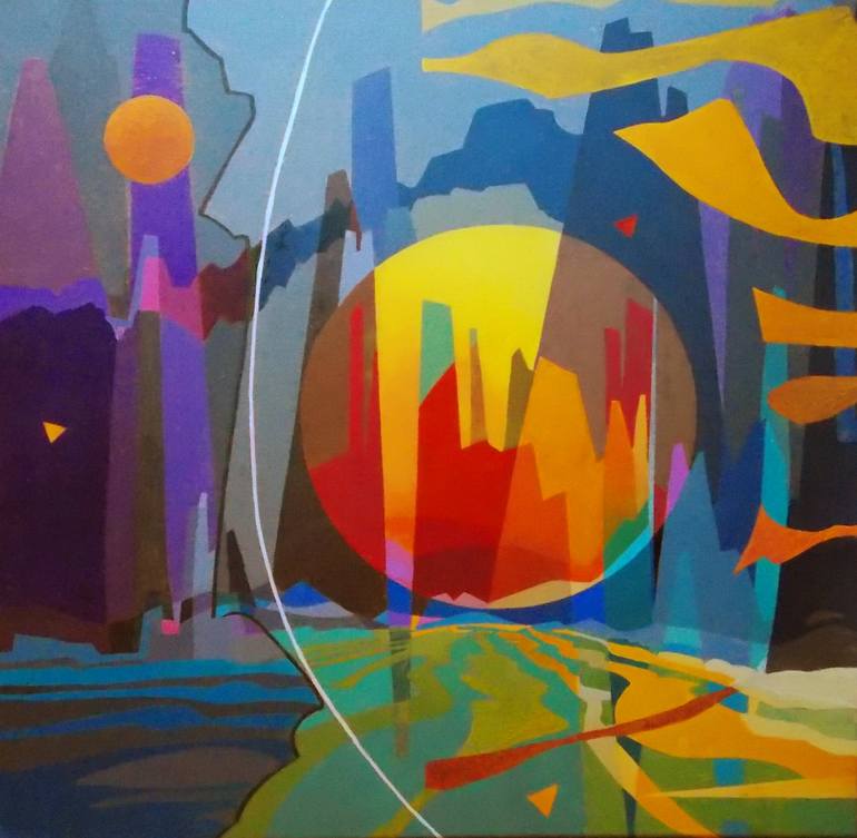 770x753 Saatchi Art Mars Transition Painting By Jean Marie Renault - Mars Painting