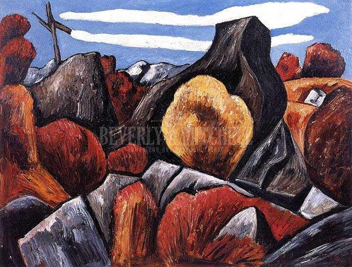 720x546 Mountains In Stone Dogtown By Marsden Hartley Giclee Print - Marsden Hartley Painting