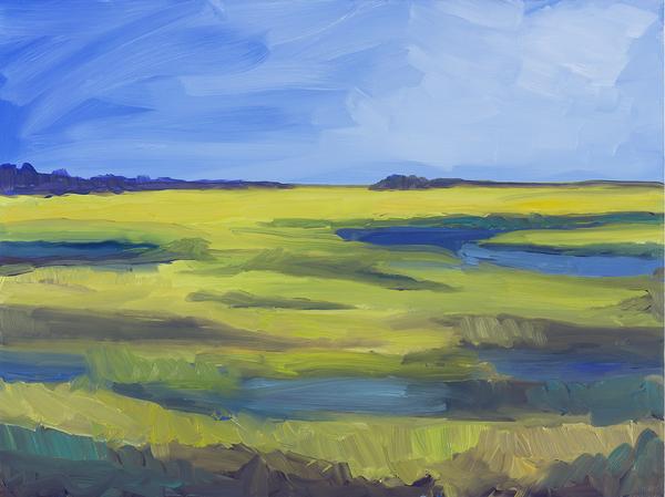600x449 Marshes On My Mind - Marsh Painting