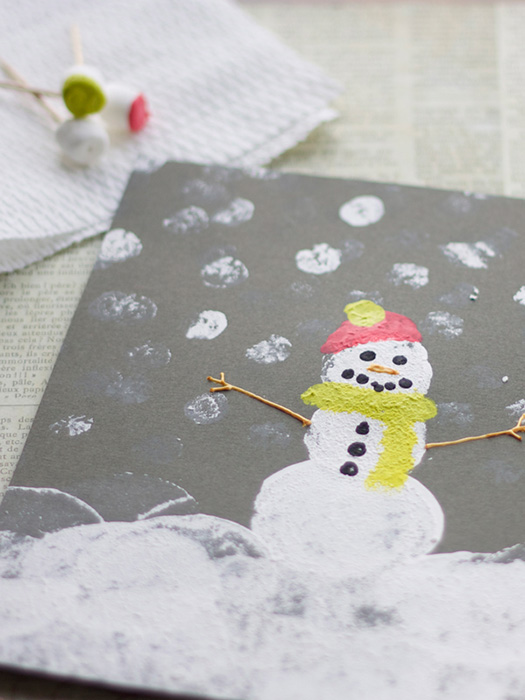 525x700 Marshmallow Winter Painting Campfire Marshmallows - Marshmallow Painting