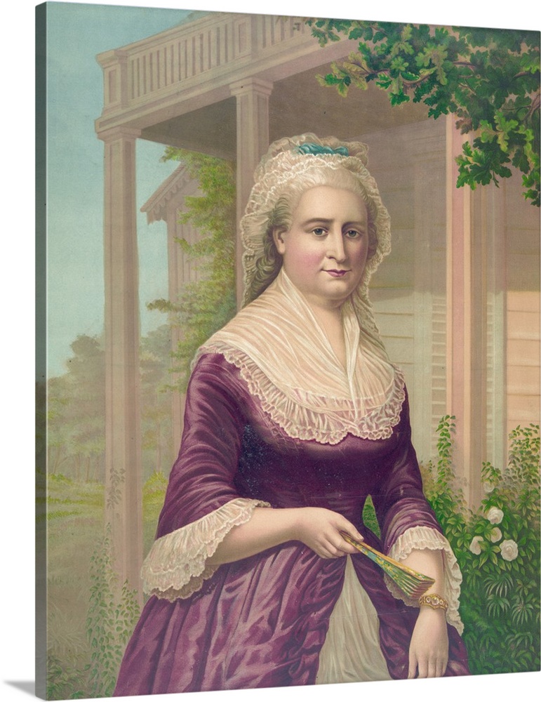 771x1000 Portrait Of Martha Washington Wall Art, Canvas Prints, Framed - Martha Washington Painting