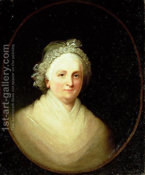 496x600 Portrait Of Martha Washington Jane Stuart Reproduction 1st Art - Martha Washington Painting