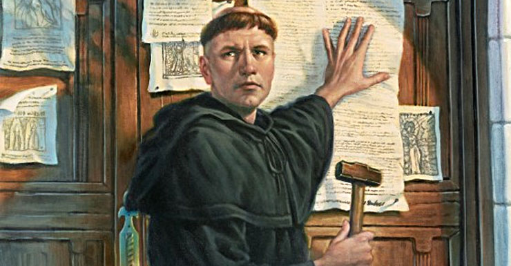 740x385 Martin Luther's 95 Theses - Martin Luther 95 Theses Painting