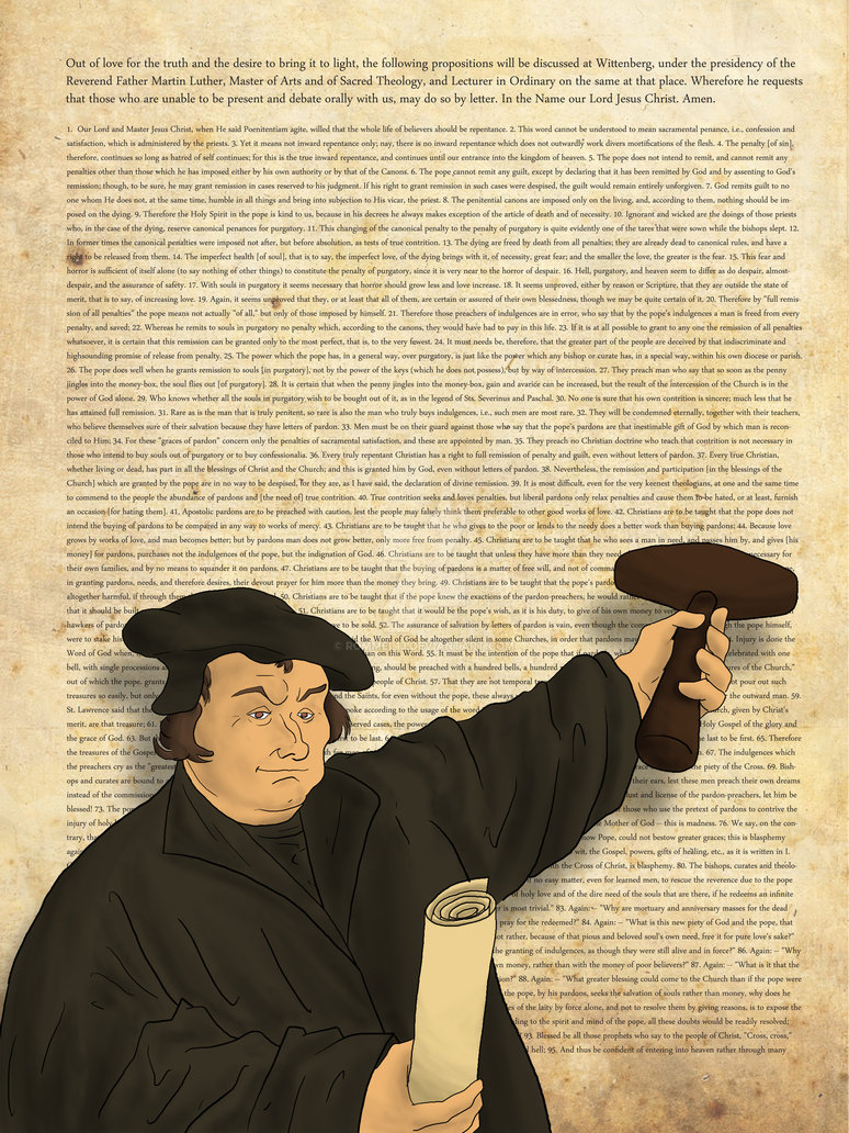 Martin Luther 95 Theses Painting at Explore