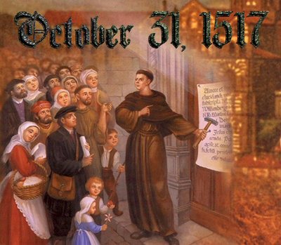 400x349 What Exactly Were Martin Luther's Strongstakes - Martin Luther 95 Theses Painting