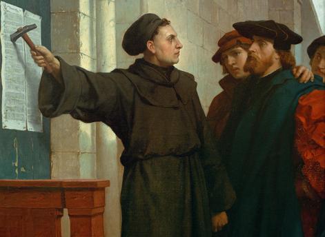 471x344 Akg Images - Martin Luther 95 Theses Painting