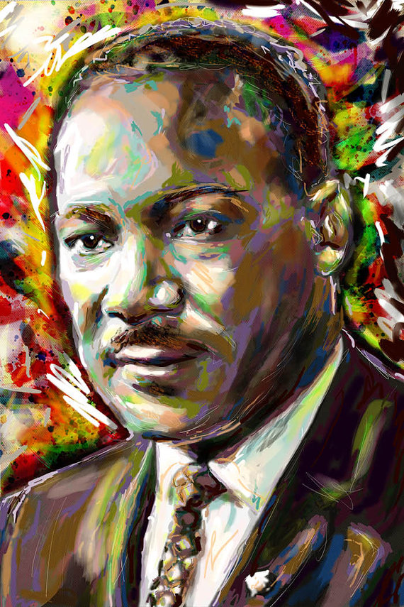 Martin Luther King Jr Painting at PaintingValley.com | Explore ...