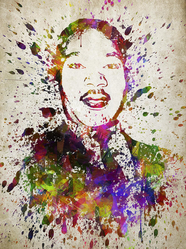 597x800 Martin Luther King Jr In Color Art Print By Aged Pixel - Martin Luther King Jr Painting