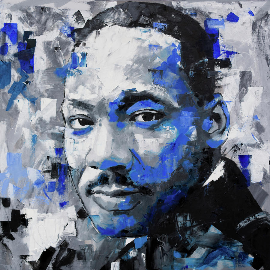 900x900 Martin Luther King Jr Painting By Richard Day - Martin Luther King Jr Painting