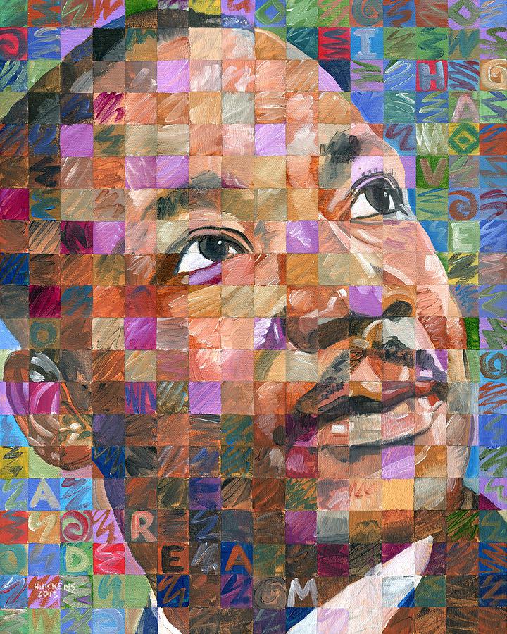 720x900 Artistic Inspiration Martin Luther King, Jr. Pop Art Portrait - Martin Luther King Jr Painting