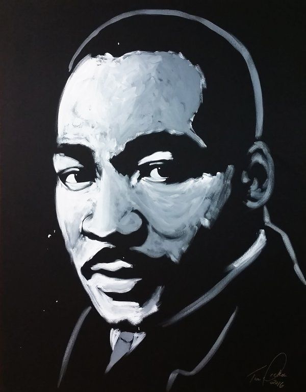 600x767 Martin Luther King Jr. Black History Month Tribute Speed Painting - Martin Luther King Painting