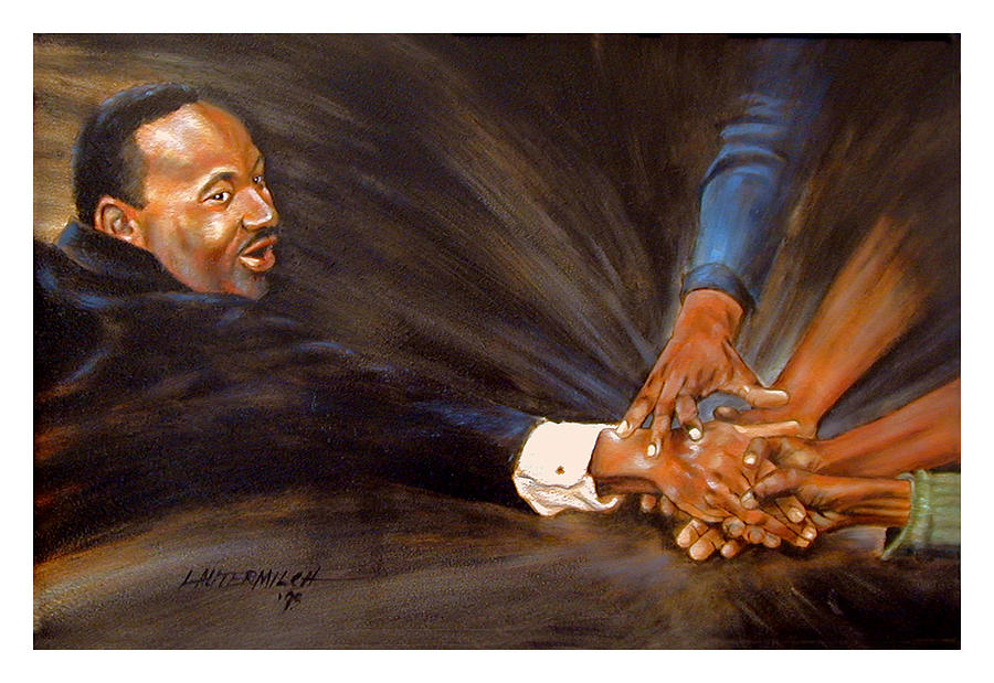 900x619 Martin Luther King Painting By John Lautermilch - Martin Luther King Painting