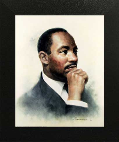 409x487 Us Blackart Fineart Posters And Prints 16x20 Martin Luther King Jr - Martin Luther King Painting