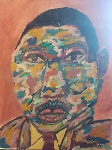 225x300 Martin Luther King Pop Art Painting Very Colorful Ebay - Martin Luther King Painting