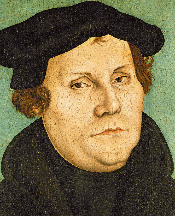 730x900 Martin Luther Painting By Lucas The Elder Cranach - Martin Luther Painting