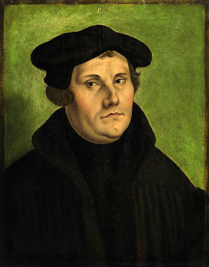 704x900 Portrait Of Martin Luther Painting By Georg Pencz - Martin Luther Painting
