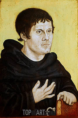 267x400 Portrait Of Martin Luther As A Young Man Lucas Cranach - Martin Luther Painting